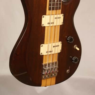 Made in Japan Aria Pro II Thor Sound TSB 400 electric bass guitar all original with a crate gig bag image 3