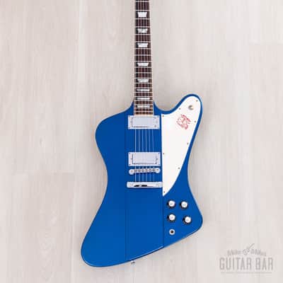 2001 Gibson Limited Edition Firebird V Reverse Body Sapphire Blue w/ Banjo Tuners, Case & Tags, Yamano image 2