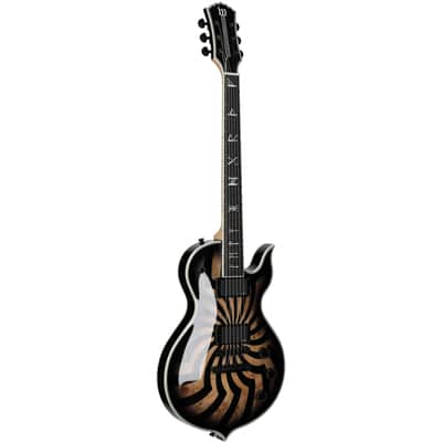 Wylde Audio Odin Grail Rawtop Bullseye Electric Guitar, Charcoal Burst image 6
