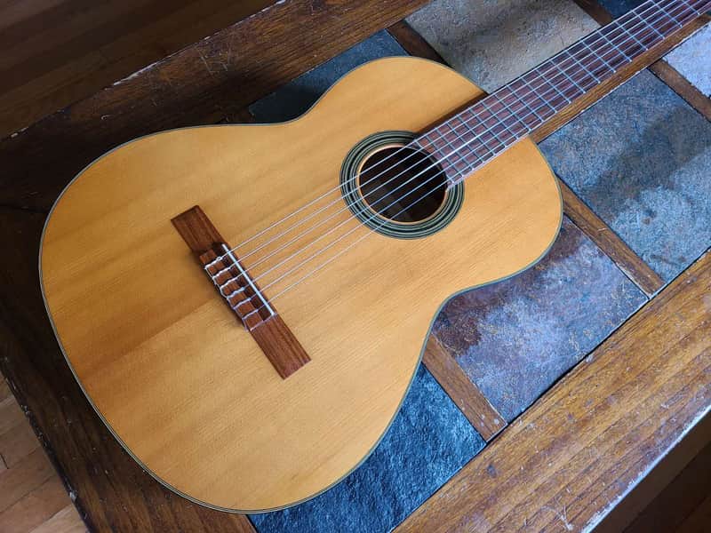 Yamaha No. G-60 vintage MIJ nylon classical Nippon w/hsc - Natural image 1