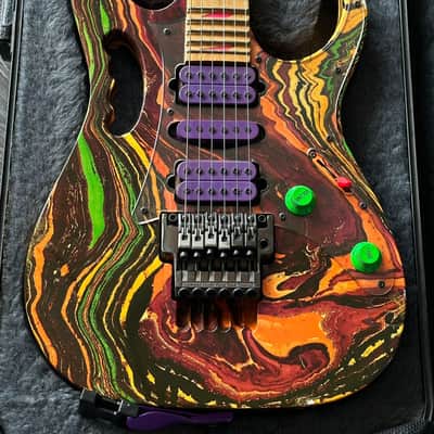 Ibanez JEM77 PMC Purple Multi Color Steve Vai with Case image 1
