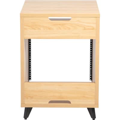 Gator Elite Furniture Series 10U Studio Rack Table in Natural Maple Matte Finish GELITEDESKRK-MPL image 5