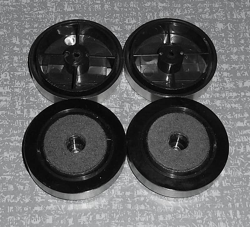 Geräte-FÜSSE Ø 55mm ~ Elox silber ~ Preis für 4Stk ~ makellos wie neu image 1