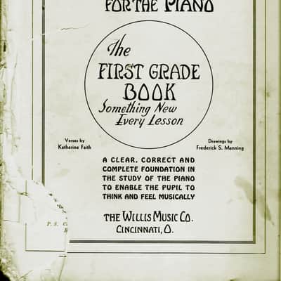 MODERN COURSE For The Piano, The First Grade John Thompson Book Something New, The Study of the Piano, Antique the Willis Music Co. Book image 1