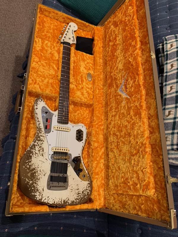Fender Custom Shop 1964 Jaguar Super Heavy Relic Olympic White image 1