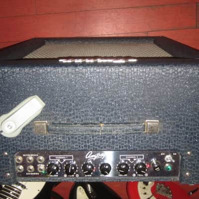 1960 Ampeg M-15 Big M Combo Amp Blue Tolex image 3