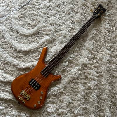 1997 Warwick Corvette “FNA” Fretless Conversion Electric Bass w/ Original Warwick Gigbag image 10
