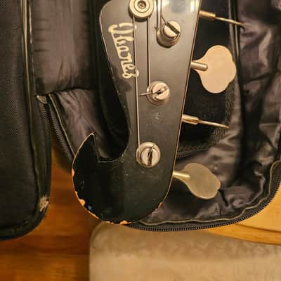 1978 Ibanez 2609B Professional Black Eagle Double Cutaway 4-String Bass with Maple Fretboard - Black image 16