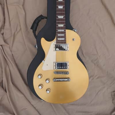Left-Handed 2017 Gibson Les Paul Tribute T - Satin Gold Top image 6