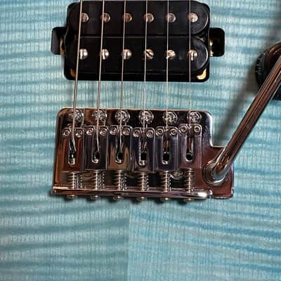 Ibanez AZ24S1F-TXB AZ Standard Transparent Turquoise Burst Electric Guitar image 5