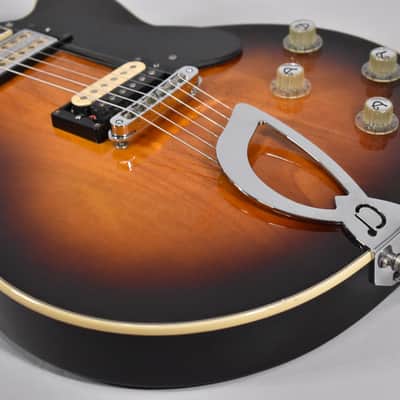 2000s DeArmond Guild M-75 Sunburst Finish Solid Body Electric Guitar image 3