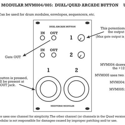 Midiverse Modular - Dual Arcade Button - Eurorack image 7