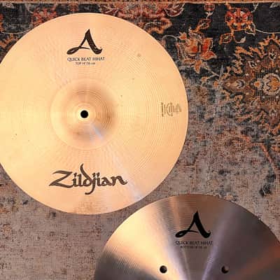 Zildjian QUICK BEAT 14” Hihats SUPER CLEAN! 1082 1370 g ULTRA CRISP! Studio Darlings! Don’t Pay $520!! image 3