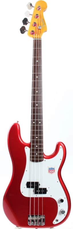 2002 Fender Precision Bass '62 Reissue candy apple red image 1