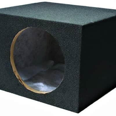 SINGLE 10" PORTED SUBWOOFER ENCLOSURE CAR AUDIO SPEAKER BOX 3/4" MDF image 2