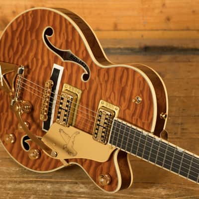 Gretsch Limited Edition Falcon Centre Block Jr. Quilted Maple Roundup Orange image 5