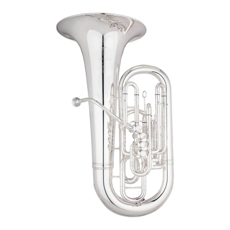 Eastman EBF861S F Tuba, Front-action Piston+5th Rotary, .708-.787″ Bore, 19″ Bell, Silver imagen 1