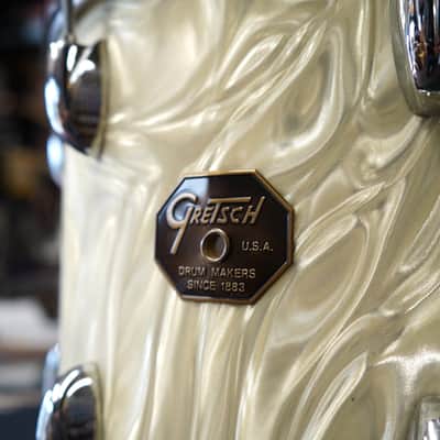 Vintage 1970s Gretsch USA 14" Maple Tom - Yellow Satin Flame | 10x14" image 6