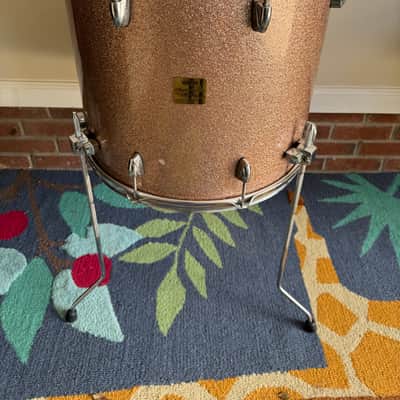Yamaha Maple Custom Absolute 18inch Floor Tom Drum Champagne Sparkle image 1
