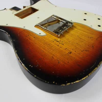MJT Official Custom Order Vintage Aged Nitro Guitar Body by Mark Jenny VTT CUSTOM Sunburst image 6