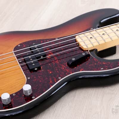 1973 Fender Precision Bass Sunburst Vintage Bass, Lightweight w/ "A" 1 1/2" Nut & Case image 6