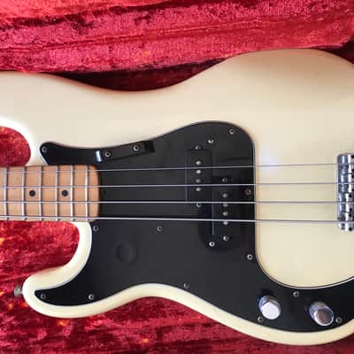 Fender Precision Bass Lefty 1975 Yellow/White image 3