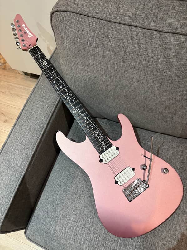 Ibanez Premium TOD10 MM Metallic Mauve Tim Henson Signature Guitar image 1