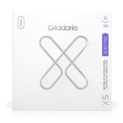 Mint D'Addario XSE1149-3P 3-Pack Nickel-Plated-Steel Coated Electric Guitar Strings, 11-49 image 2