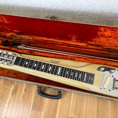 Fender White Deluxe Studio 6 Lap Steel Vintage 1962 USA image 2