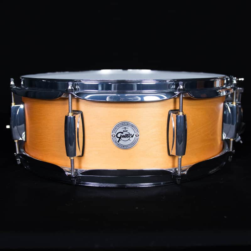 Gretsch 5" x 14" Full Range Birch Snare Drum, Satin Classic Natural image 1