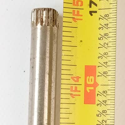 Ludwig/WFL 50s-60s Club Date Clipper 3/8x17"Straight Floor Tom Leg Smooth Nickel image 2