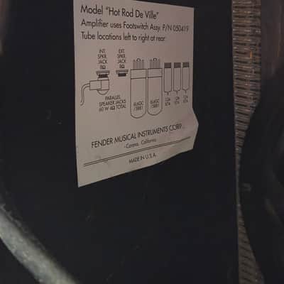 Fender Hot Rod DeVille 60-Watt 4x10" Combo Black image 16
