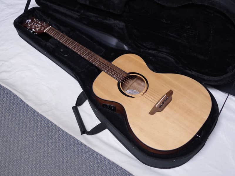 LUNA Wabi Sabi FOLK acoustic electric GUITAR new - SOLID SPRUCE TOP w/ Light Case Bild 1