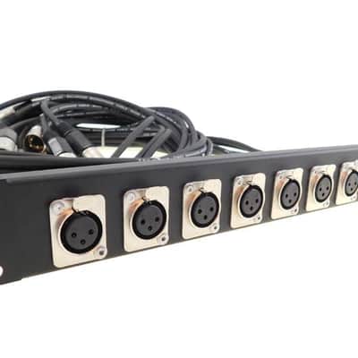 PROCRAFT TSP1LW-12X-4-BK 1U Formed Rack Panel 12 XLR w/4' Pigtails (Any Config) image 2