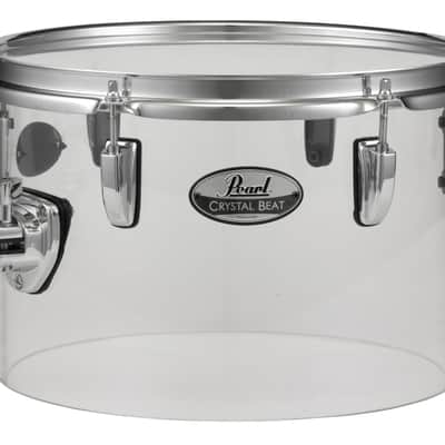 Pearl Crystal Beat Ultra Clear 12x8" Single Headed Rack Tom Tom Drum Acrylic CRB1208ST/C730 | NEW | Authorized Dealer image 1