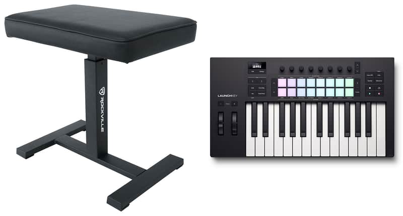 Novation LAUNCHKEY 25 MK4 25-Key USB MIDI Ableton Live Keyboard Controller+Bench image 1