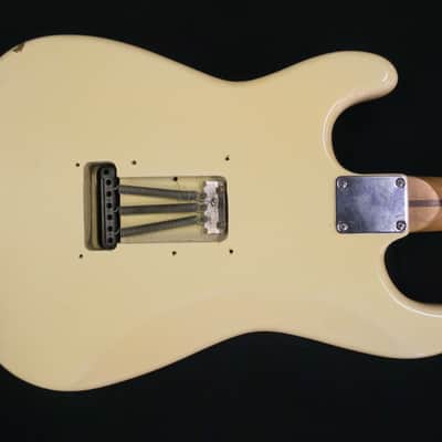 1994 Fender Korean Squier Stratocaster Standard Vintage White image 7