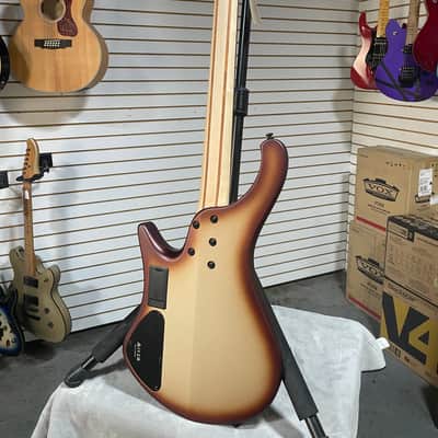 Ibanez Bass Workshop EHB600 Electric Bass Guitar - Charred Champagne Burst Matte & PLEK*D #358 image 13