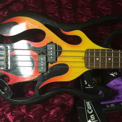 Fender Precision Bass 1970 - 1983 Customized Into Flame Shooting Torch image 7