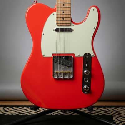 Fiesta Red Fender Telecaster w/ Fishman Greg Koch Fluence Pickups, Roasted Maple Neck, Contoured Body, Brass Compensated Saddles - Gator Case image 1
