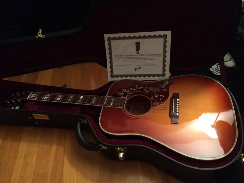 Gibson Hummingbird 50th Anniversary Heritage Cherry Sunburst image 1