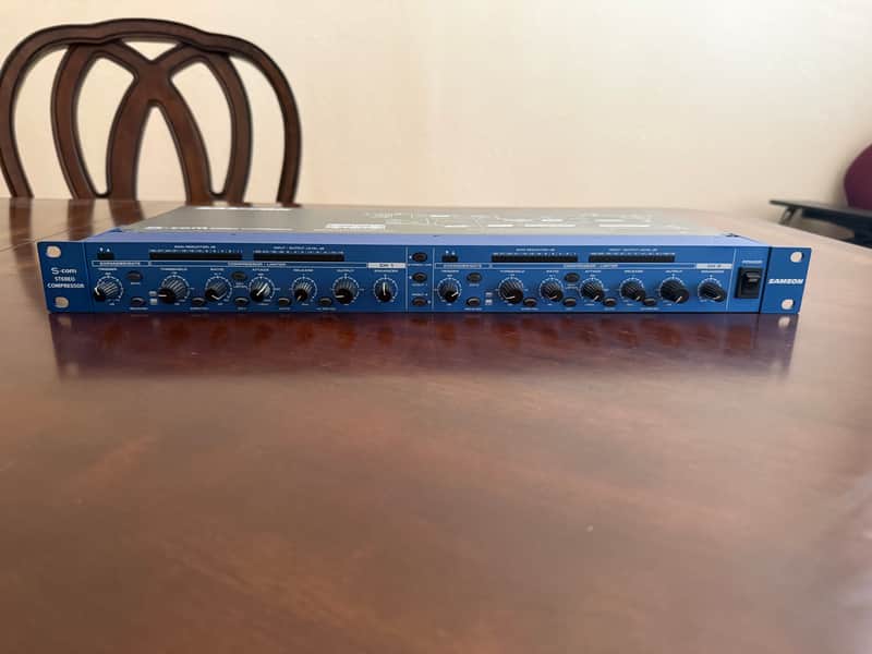 Samson S-Com Plus S Class Stereo Compressor/Limiter 2010s - Blue image 1