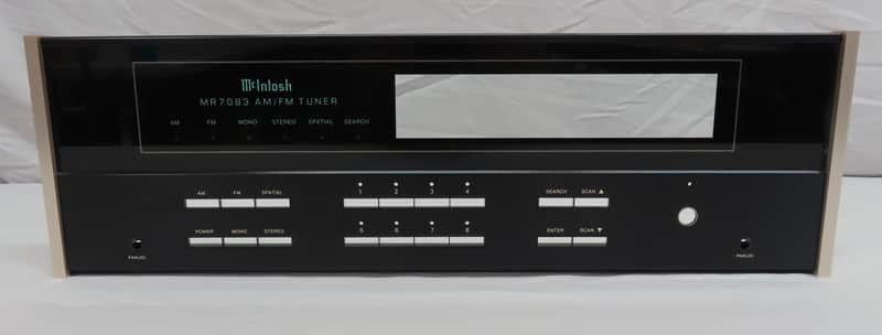 Original OEM McIntosh MR7083 AM/FM Tuner Faceplate - 5 7/16" x 17 1/2" image 1