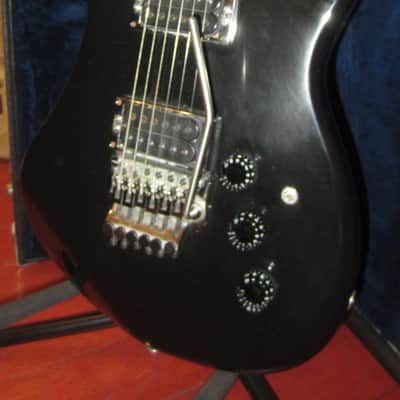 Vintage 1980's Kramer Pacer Imperial Black w/ Original Case image 1