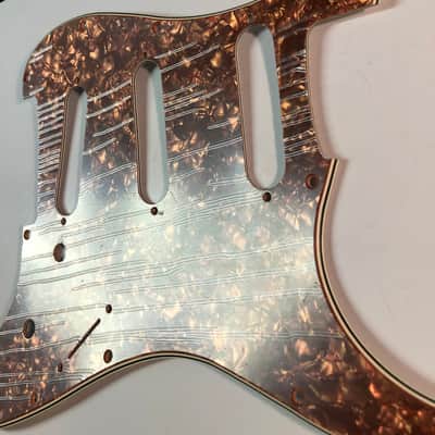 Fender 4-Ply MOTO Stratocaster Pickguard - Copper Pearloid image 2