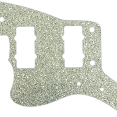 WD Custom Pickguard For Left Hand Fender American Performer Jazzmaster #60SS Silver Sparkle