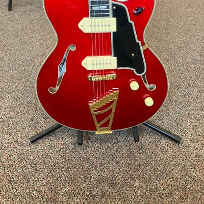 D'Angelico Excel EX-59 Hollow Body with Stairstep Tailpiece 2021 - Present Transparent Cherry image 2