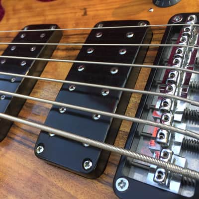 Beautiful Wal MK3 6-String Bass - Shedua Facings, Mahogany core, Indian Ebony fretboard - NICE! image 3