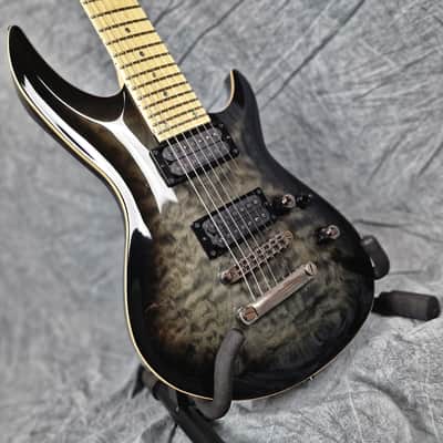 Edwards ESP E-HR-III NT7 QM/M see through Black 7string! image 8