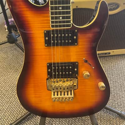 Rare 1995 Samick Valley Arts Ray Benson Signature STR 100 Flame